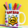 Кружка Brawl Stars с именем Богдан Фото № 1